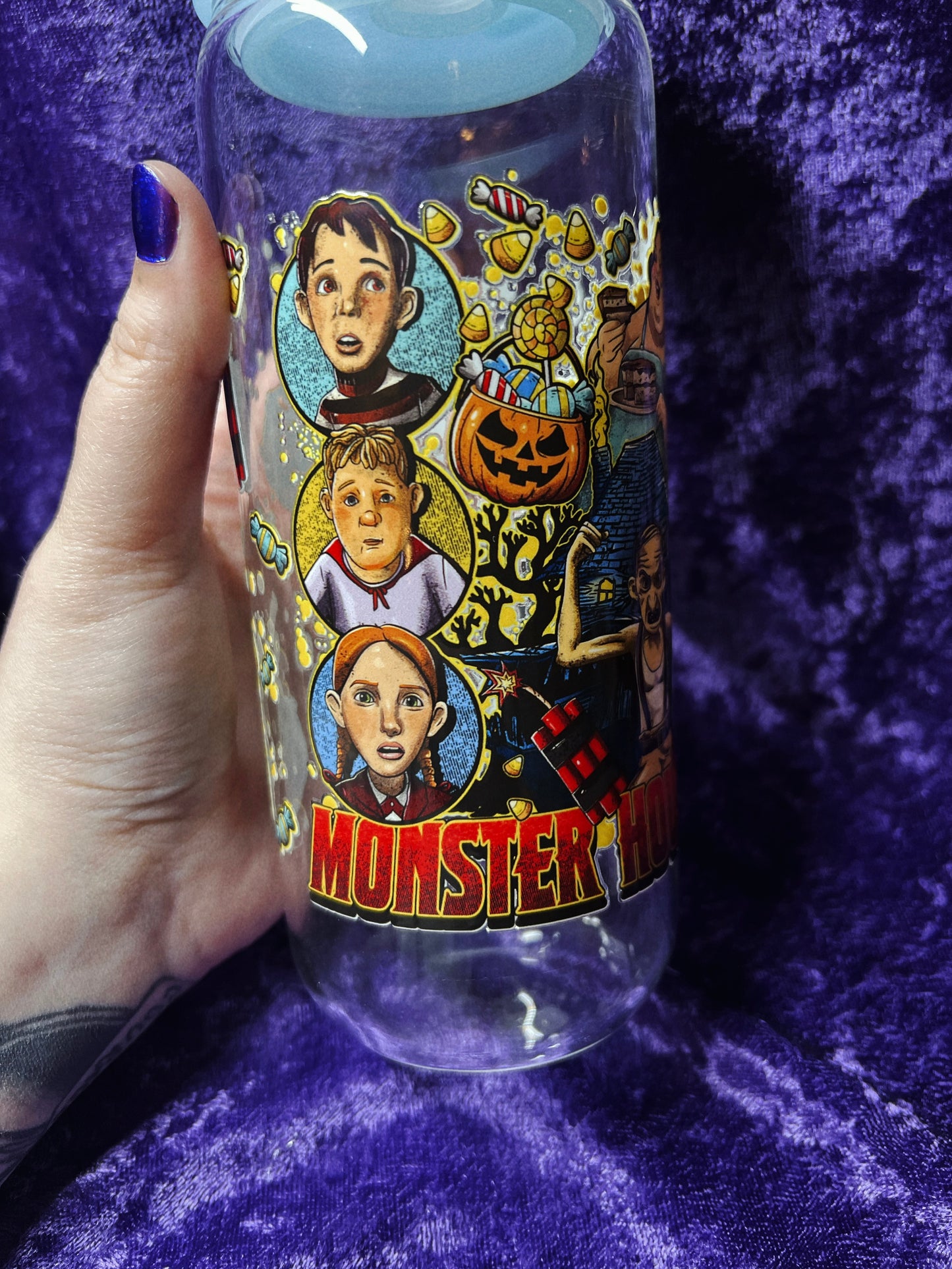 20oz Halloween Glass Cans ☾⋆⁺₊🎃´₊⁺~