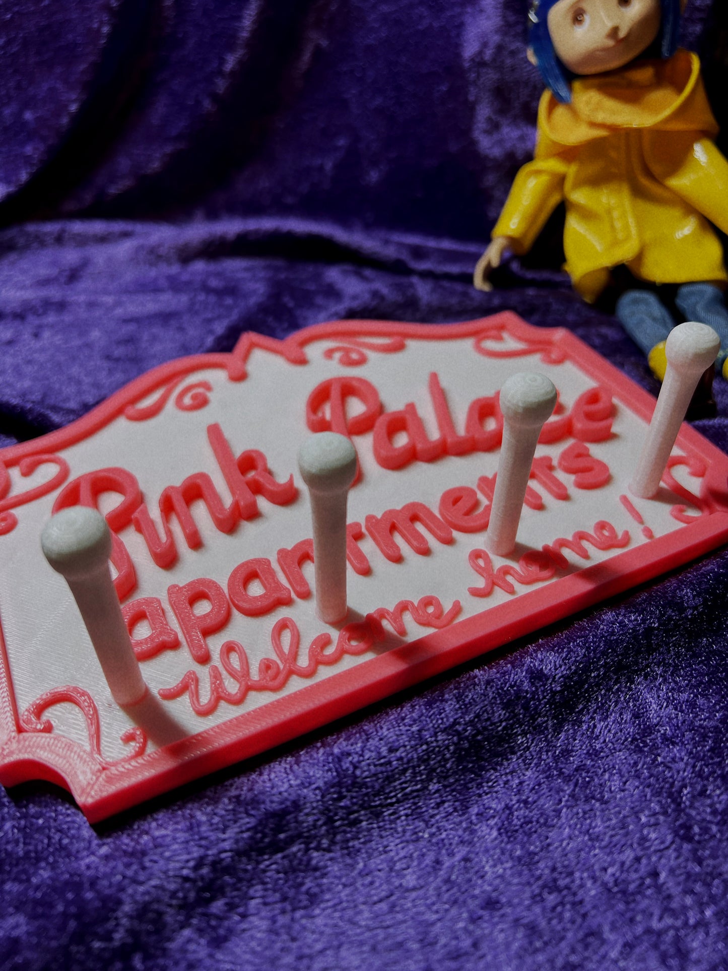 3D Printed Pink Palace Key Hook * 1/2 WEEK WAIT*