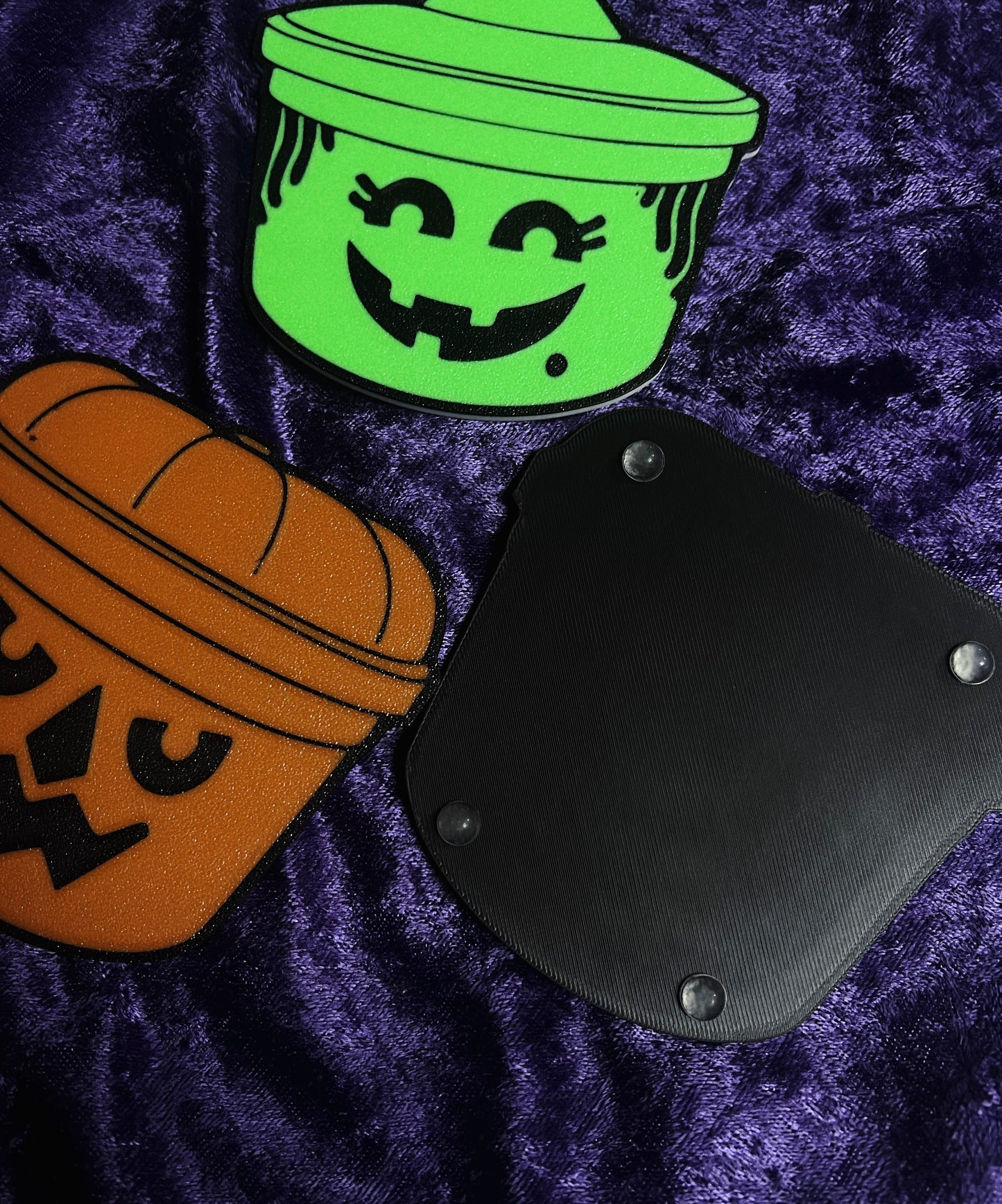 Boo Buckets Coasters and Earrings