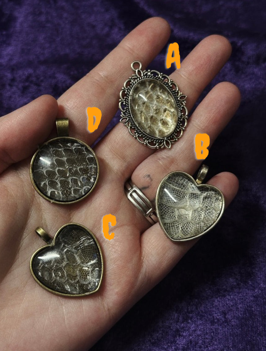 Snake Shed Pendants