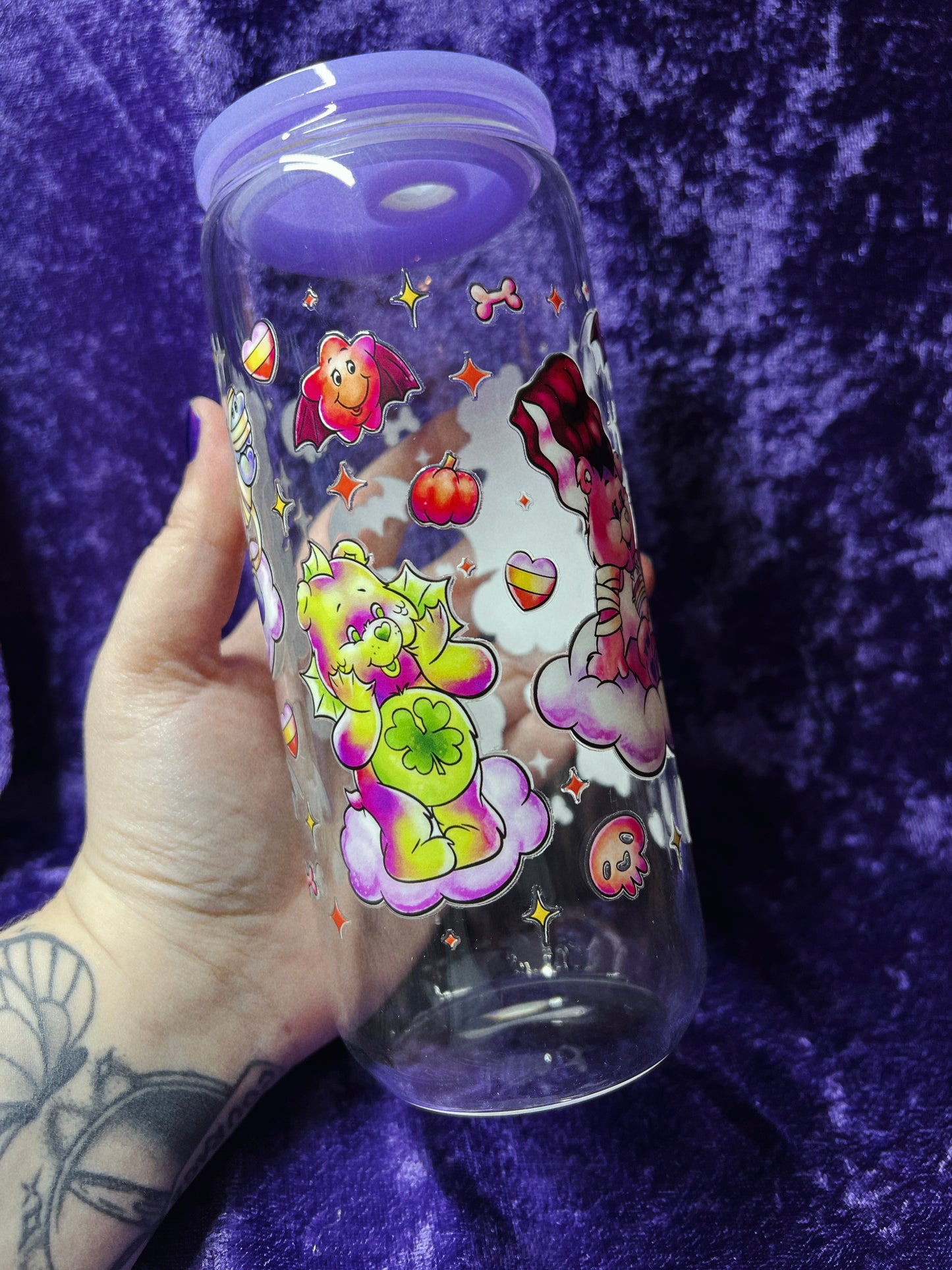 20oz Halloween Glass Cans ☾⋆⁺₊🎃´₊⁺~