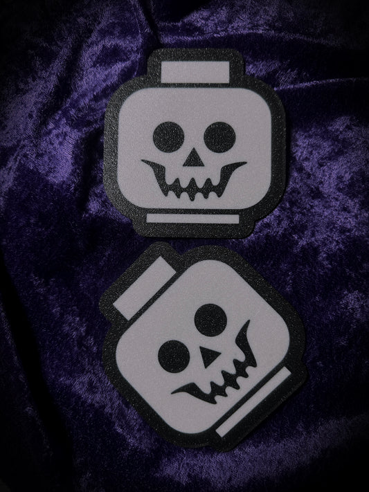 Skelly Brick Head Coaster (2 set)