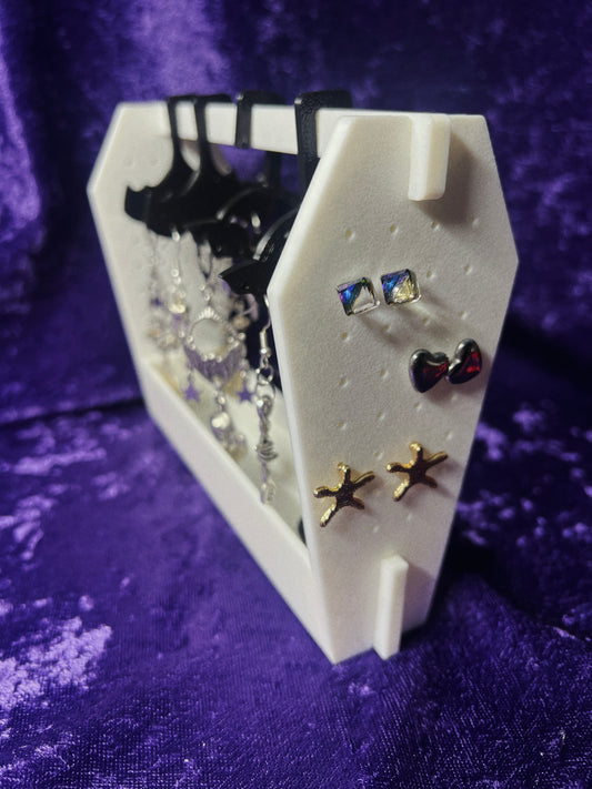 Bat Coffin Earring Hanger 3D Printed