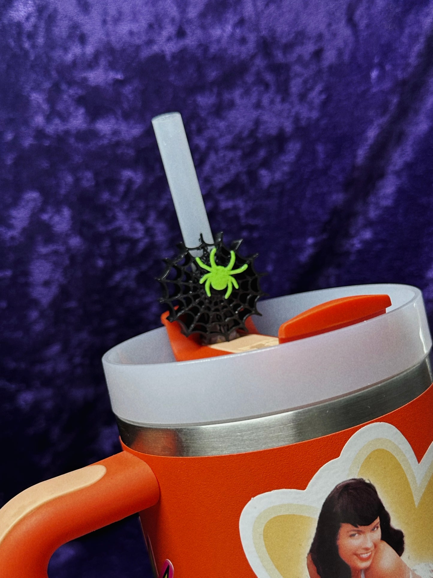 Spider Straw Topper 🕸️